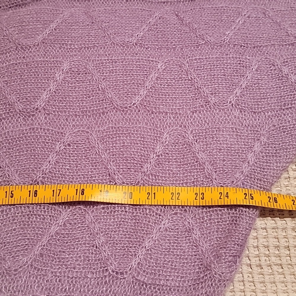 Vintage 1980th mohair knit sweater size Large. - Picture 11 of 12